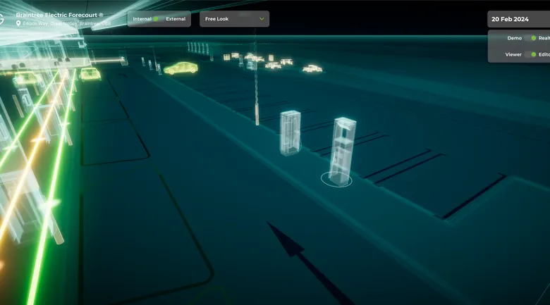 Gridserve digital twin — real-time EV charging and solar infrastructure — view 4 of 6