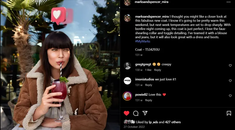 Mira — CGI virtual influencer for Marks & Spencer — view 3 of 6