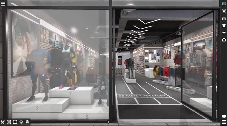 Nike VR retail visualisation tool — view 1 of 6