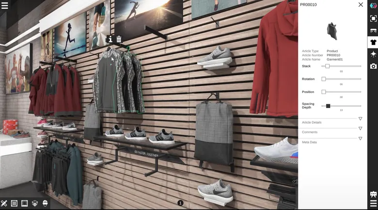 Nike VR retail visualisation tool — view 3 of 6