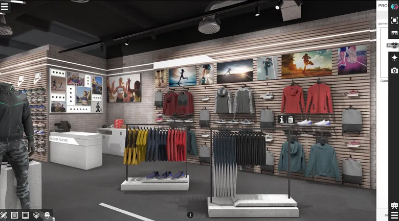 Nike VR retail visualisation tool — view 4 of 6